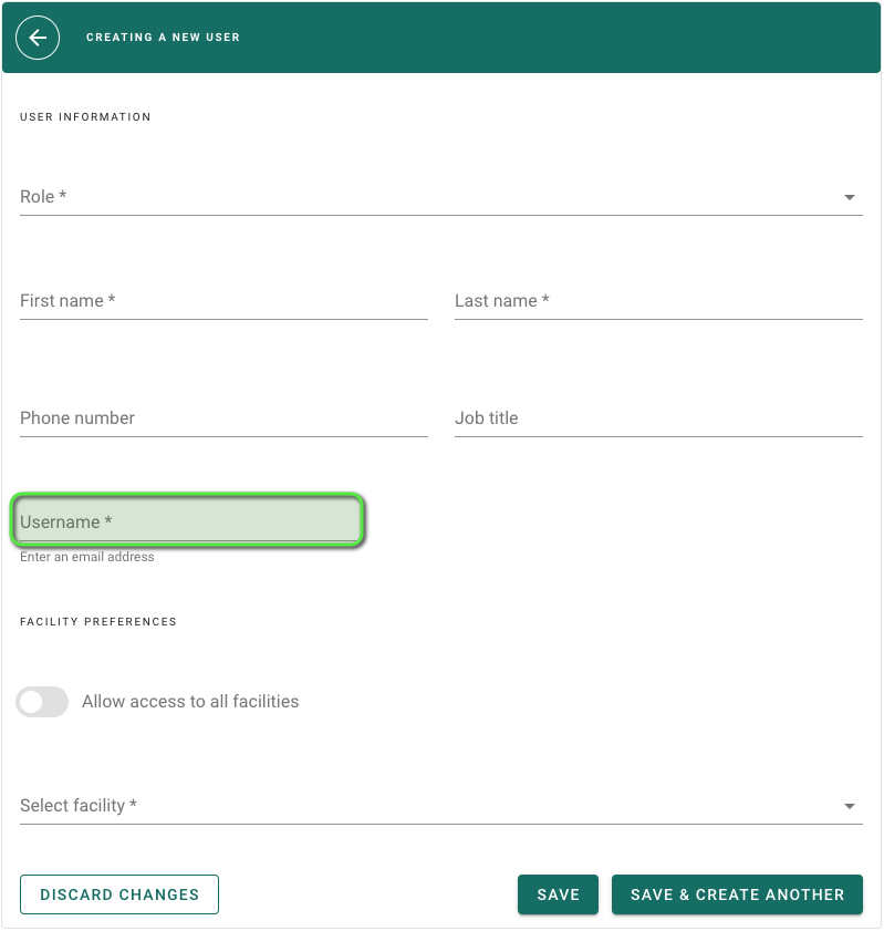 Creating a new user – PainChek Support